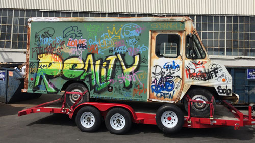 Customized truck for a movie